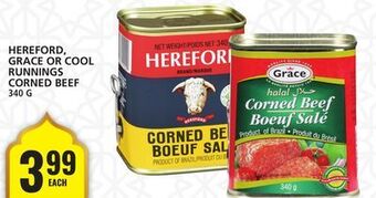 Food Basics Hereford, grace or cool runnings corned beef offer