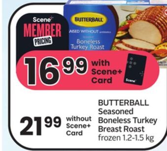 Sobeys Butterball seasoned boneless turkey breast roast offer