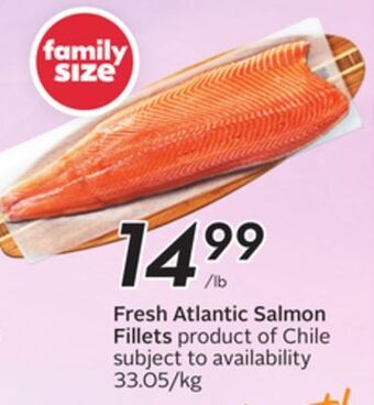 Sobeys Fresh atlantic salmon fillets offer