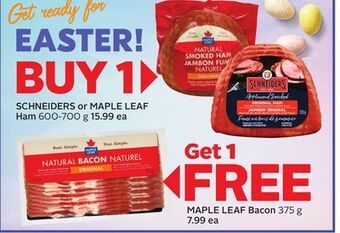 Sobeys Schneiders or maple leaf ham offer