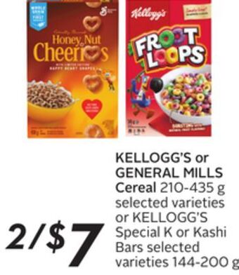 Sobeys Kellogg's or general mills cereal offer