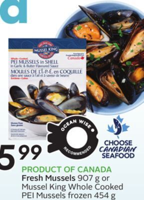 Sobeys Fresh mussels offer