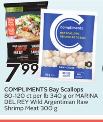 Sobeys Compliments bay scallops offer