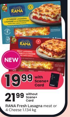 Sobeys Rana fresh lasagna offer