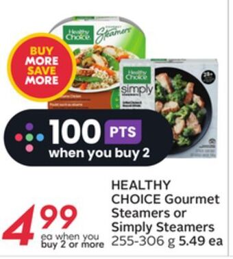 Sobeys Healthy choice gourmet steamers or simply steamers offer