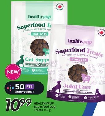 Sobeys Healthypup superfood dog treats offer