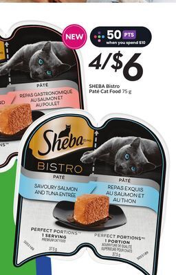Sobeys Sheba bistro paté cat food offer
