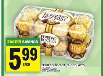 Food Basics Ferrero rocher chocolates offer