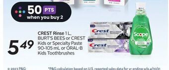 Sobeys Crest rinse offer