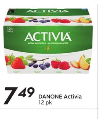 Sobeys Danone activia offer