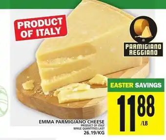 Food Basics Emma parmigiano cheese offer