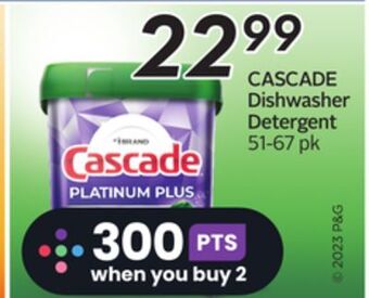 Sobeys Cascade dishwasher detergent offer