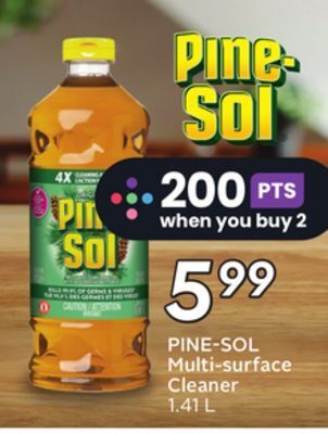 Sobeys Pine-sol multi-surface cleaner offer