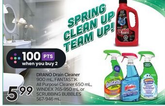 Sobeys Drano drain cleaner offer