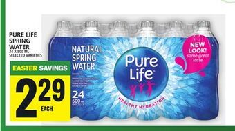 Food Basics Pure life spring water offer