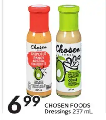 Sobeys Chosen foods dressings offer