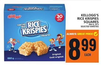Food Basics Kellogg's rice krispies squares offer