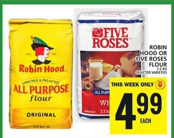 Food Basics Robin hood or five roses flour offer