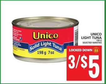 Food Basics Unico light tuna offer