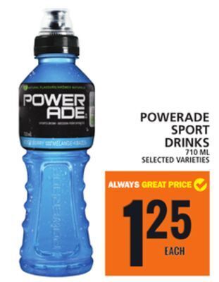 Food Basics Powerade sport drinks offer