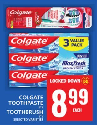 Food Basics Colgate toothpaste or toothbrush offer