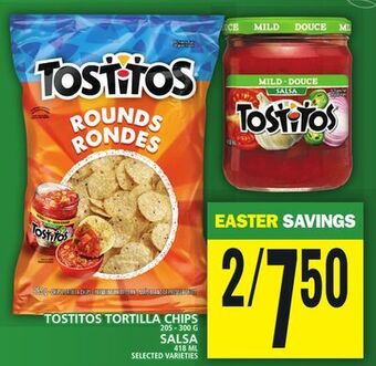 Food Basics Tostitos tortilla chips or salsa offer