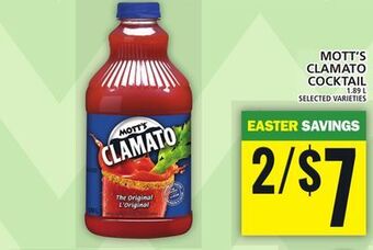 Food Basics Mott's clamato cocktail offer