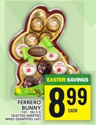 Food Basics Ferrero bunny offer
