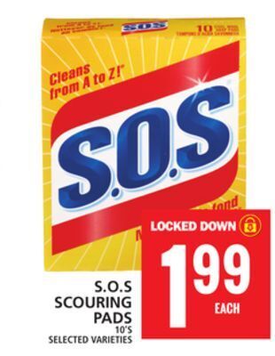 Food Basics S.o.s scouring pads offer