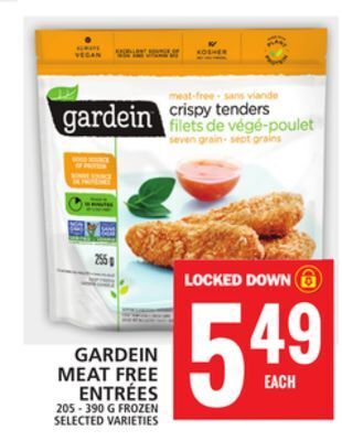 Food Basics Gardein meat free entrées offer