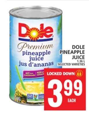 Food Basics Dole pineapple juice offer