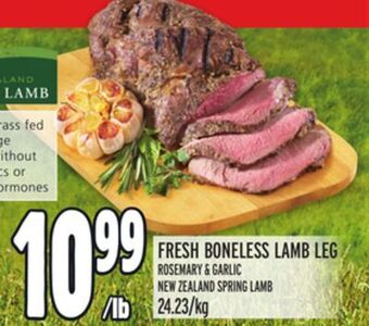 Metro Fresh boneless lamb leg offer