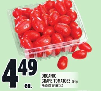 Metro Organic grape tomatoes offer