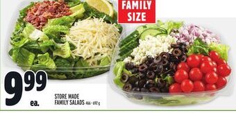 Metro Store made family salads offer