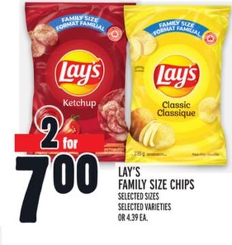 Metro Lay's family size chips offer