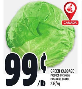Metro Green cabbage offer