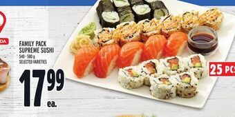 Metro Family pack supreme sushi offer