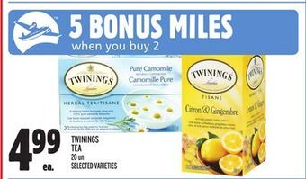 Metro Twinings tea offer