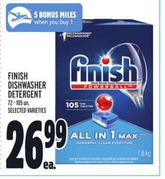 Metro Finish dishwasher detergent offer