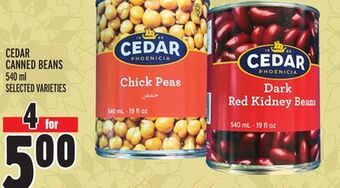 Metro Cedar canned beans offer