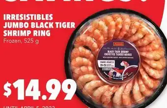 Metro Irresistibles jumbo black tiger shrimp ring offer