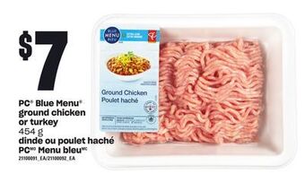 Independent Grocer Pc® blue menu ground chicken or turkey, 454 g offer