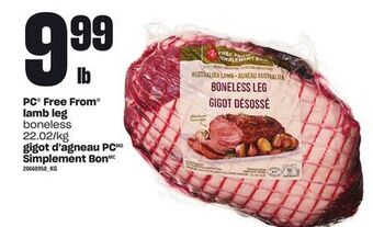 Independent Grocer Pc® free from® lamb leg offer