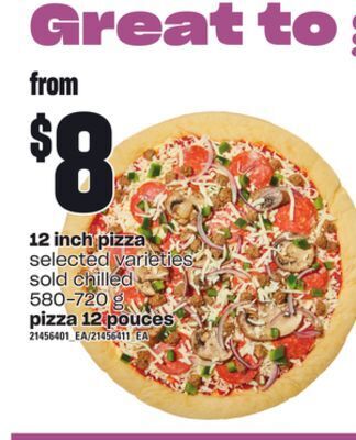 Independent Grocer 12 inch pizza, 580-720 g offer