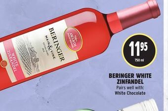 Metro Beringer white zinfandel offer