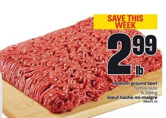 Independent Grocer Medium ground beef offer