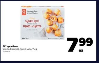 Real Canadian Superstore Pc® appetizers, 225-772 g offer