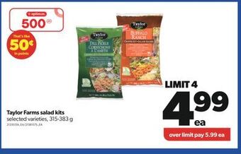 Real Canadian Superstore Taylor farms salad kits, 315-383 g offer