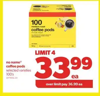 Real Canadian Superstore No name® coffee pods, 100's offer