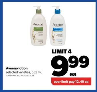 Real Canadian Superstore Aveeno lotion, 532 ml offer